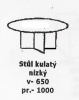 Stůl kulatý malý  KNY